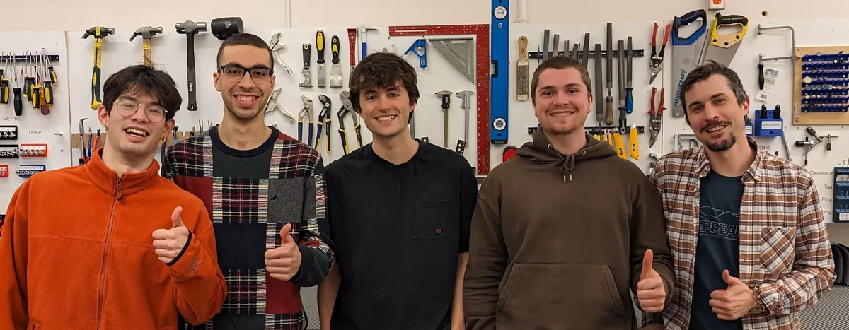 Left to right: Tristan Lee, Julian Lapenna (Me), Jackson Fraser, Kyle Mackenzie, Simon Ghyselincks