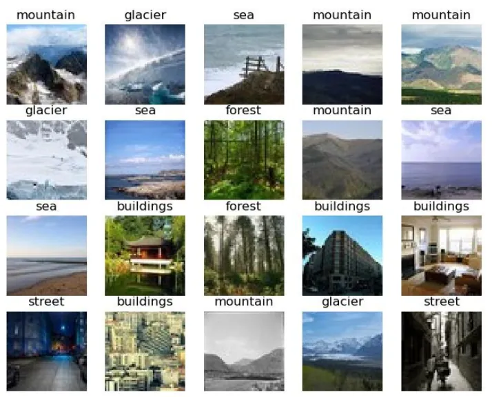 Sample of training images dataset.
