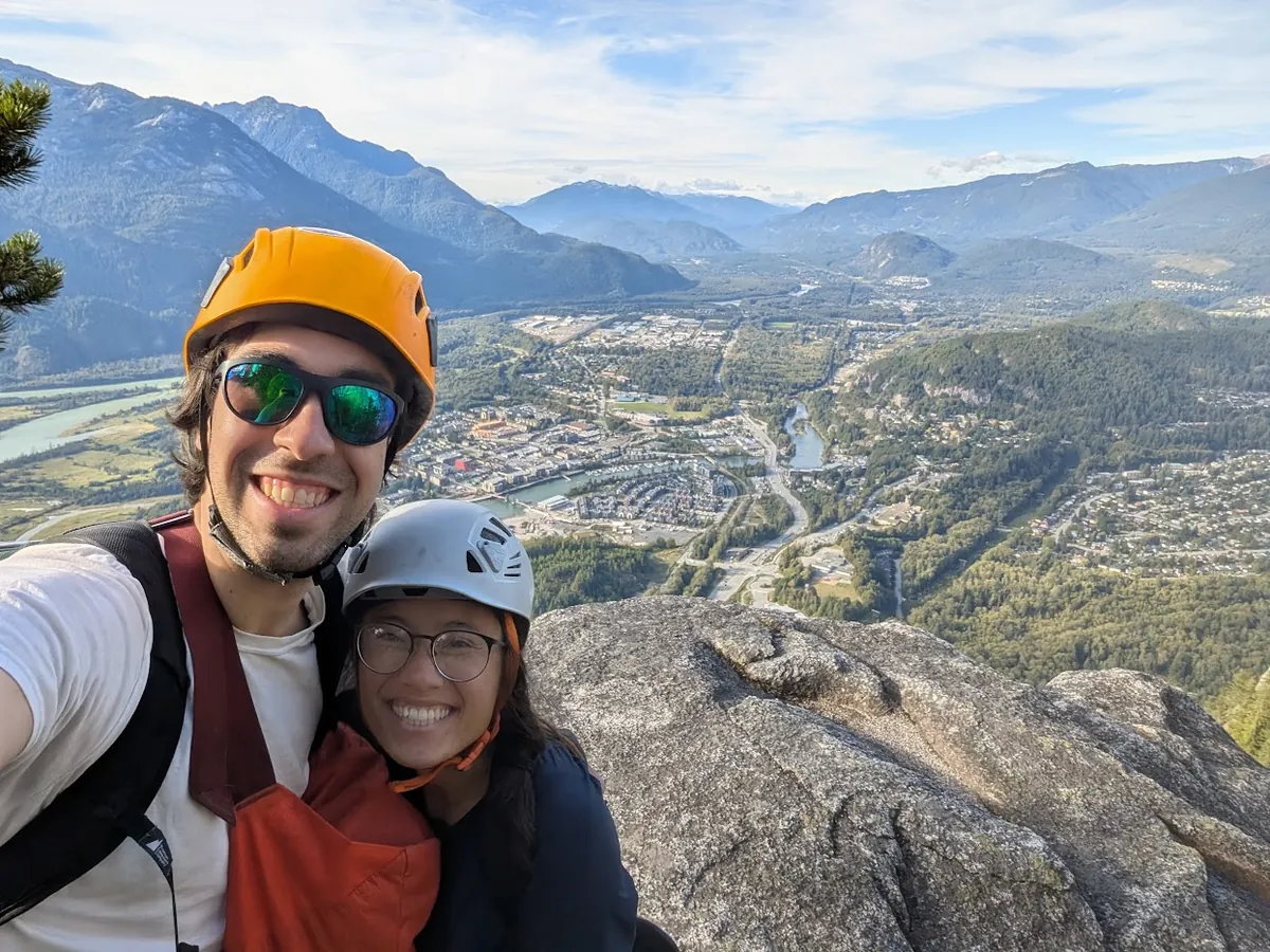Lillian and I at the top of the Chief.