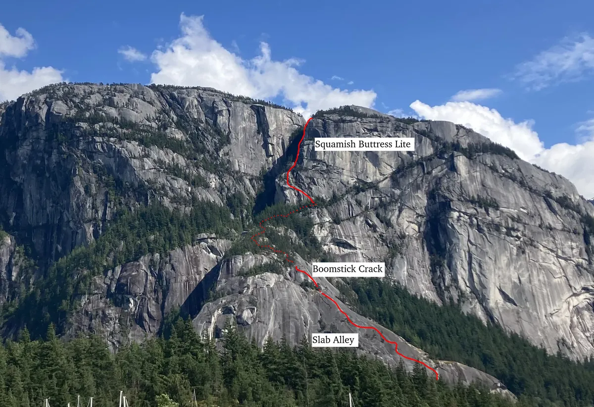 The route up the Chief.