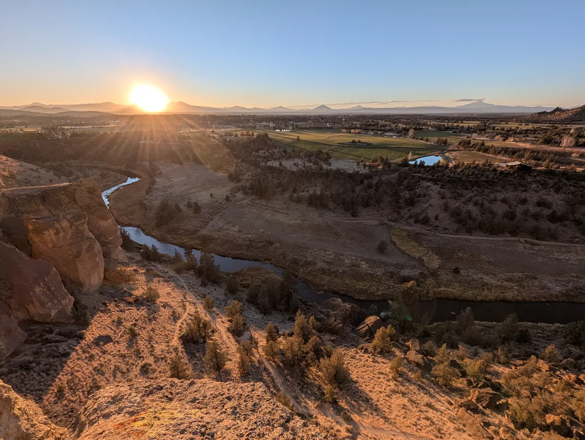 Sunset from Spiderman Buttress.