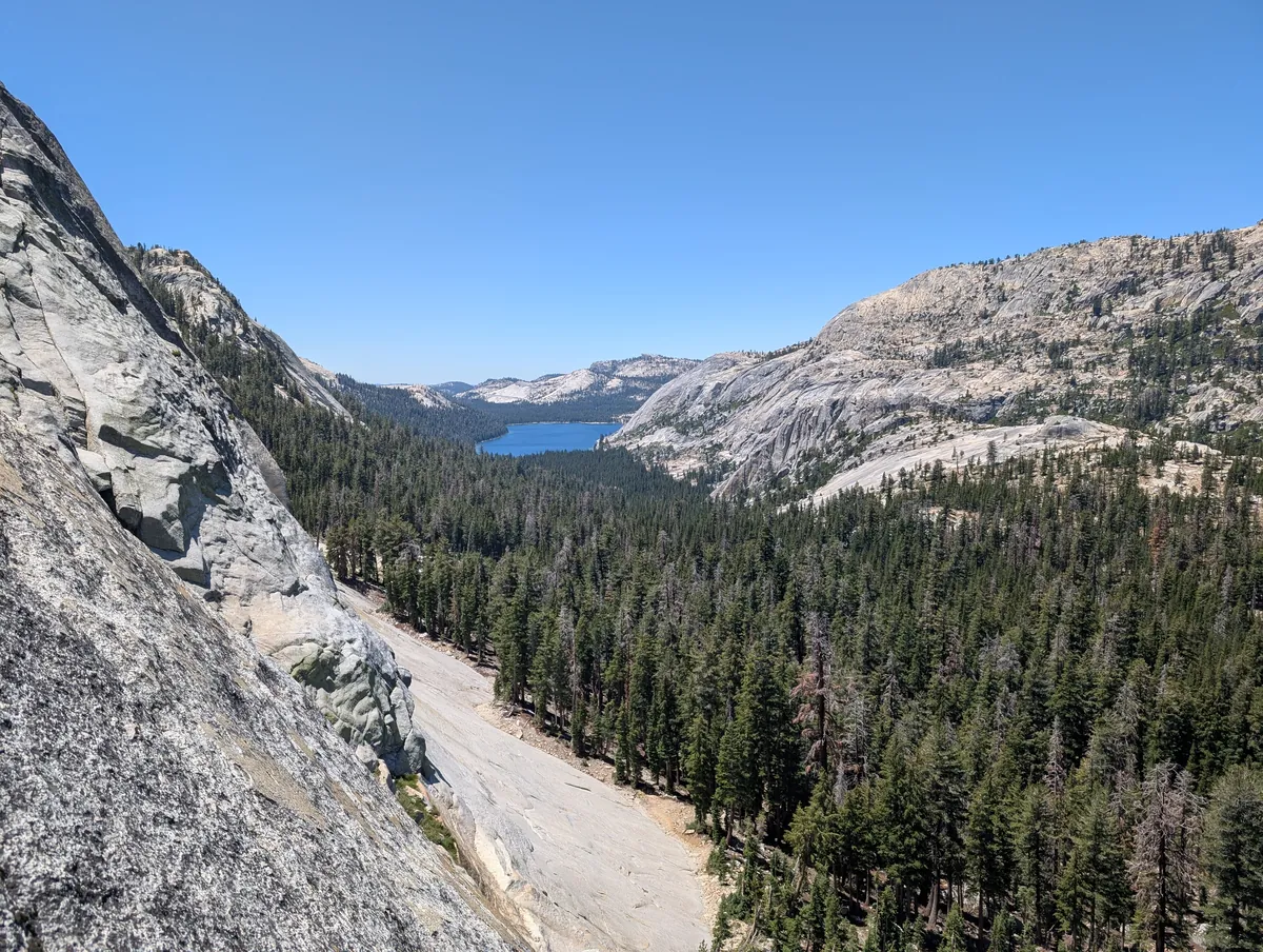 View of the highlands mid climb.